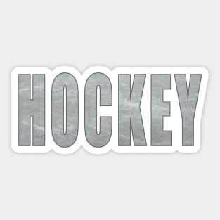 Hockey Ice Silhouette Sticker